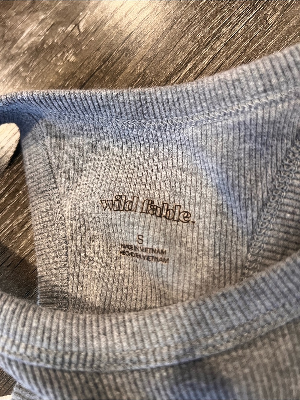 wild fable Gray Ribbed Racerback Tank Top - Picture 3 of 3